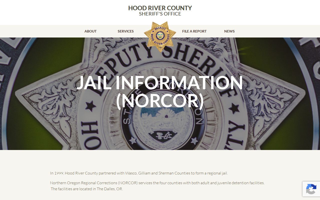 Hood River County Sheriff NORCOR release and transport explanation
